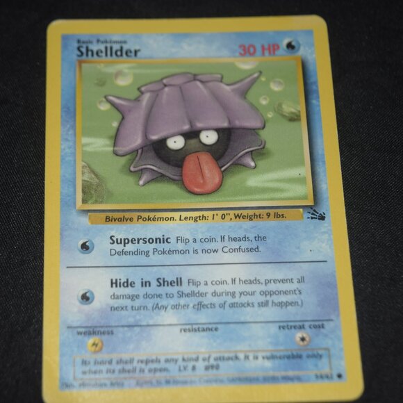 Shellder 54/62 - Fossil - Common - Pokemon- LP - Picture 9 of 14